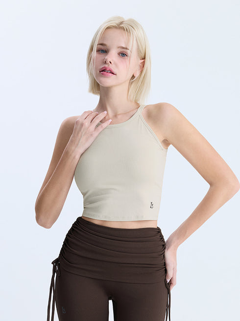 El-flex Rib Skinny Halter Top
